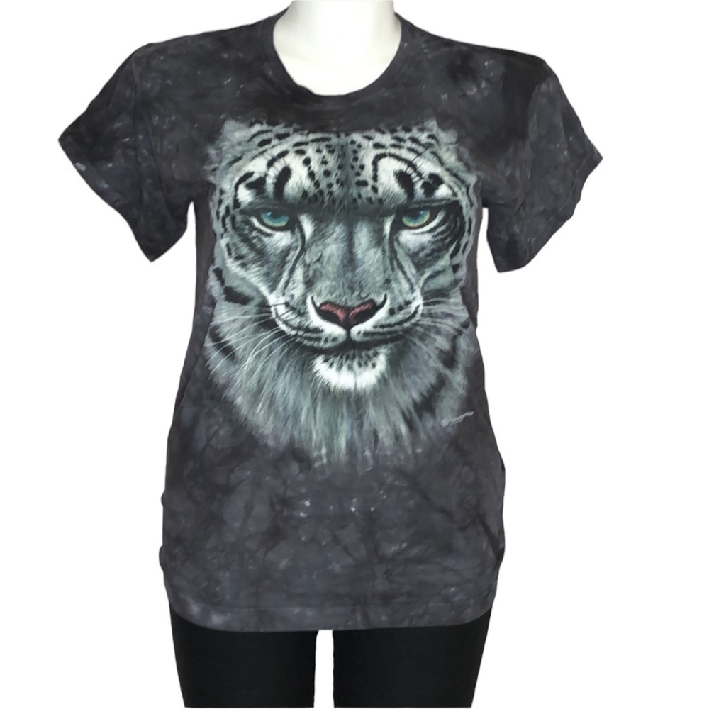 The Mountain tie dye white tiger tee, large